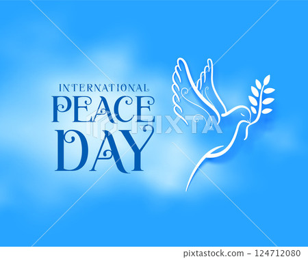 beautiful world peace day event poster with smoke effect beautiful world peace day event poster with smoke effect 124712080