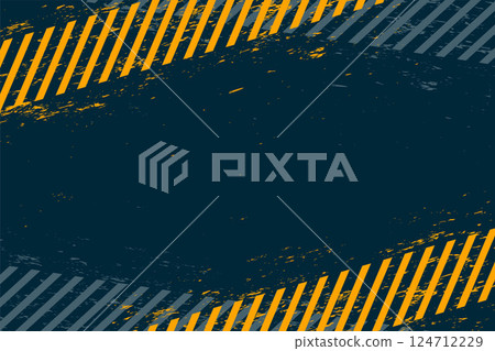 caution alert safety background with blank space 124712229