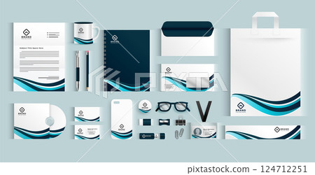 pack of corporate stationery items banner for business branding pack of corporate stationery items banner for business branding 124712251