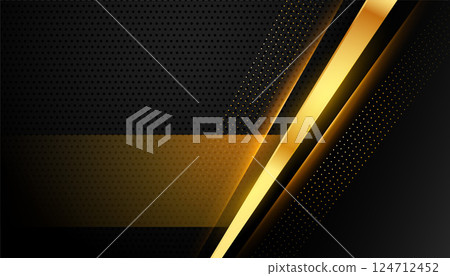 luxurious and shiny golden line abstract background with metallic touch luxurious and shiny golden line abstract background with metallic touch 124712452