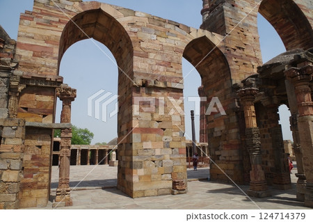 India: World Heritage Site, Qutub Minar and its Monuments in Delhi India: World Heritage Site, Qutub Minar and its Monuments in Delhi 124714379