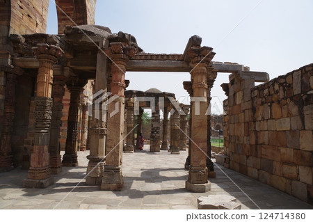 India: World Heritage Site, Qutub Minar and its Monuments in Delhi India: World Heritage Site, Qutub Minar and its Monuments in Delhi 124714380
