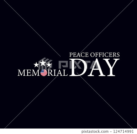 United in Remembrance Peace Officers Memorial Day in America 124714991