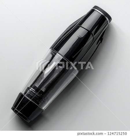 Sleek modern handheld vacuum cleaner design on minimalist background for home cleaning innovation 124715250
