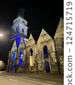 Church at night in Hannover 124715719