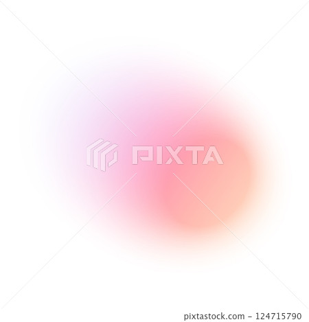 Y2K gradient shapes with blue blur colors. Abstract, fluid color. Flat vector illustration isolated on white. 124715790