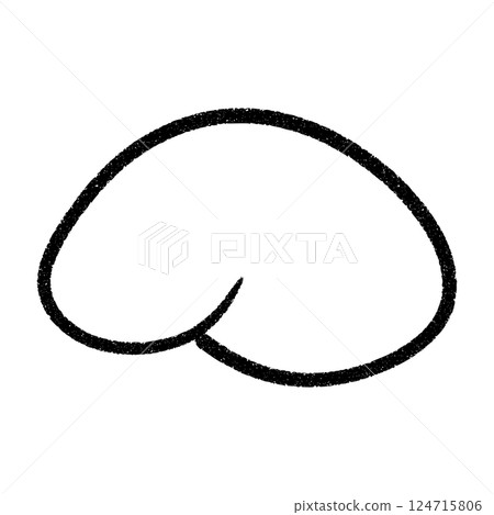 Organic blob shapes with irregular fluid forms. Abstract round spots and liquid bubble figures. Flat vector illustration isolated on white background. 124715806