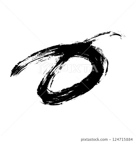 Hand-drawn brush strokes and doodle lines, oval and circular marker highlights, sketchy pen and pencil scribbles for underline or emphasis. Flat vector illustration isolated on white background. 124715884