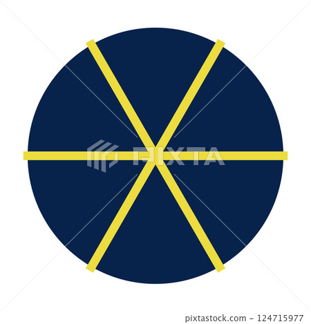 Colorful pie chart set with divided sections, circular infographic elements, geometric data visualization wheel, segmented diagram for statistics. Flat vector illustration isolated 124715977