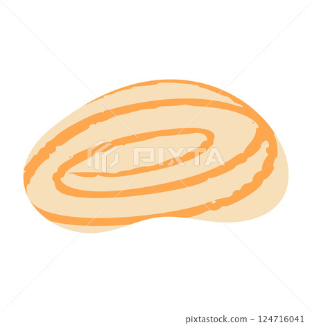 Abstract paper cutout shapes, organic geometric figures inspired, colorful summer texture, creative kid friendly design. Flat vector illustration isolated on white background. 124716041