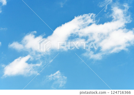 blue sky and white clouds blue sky and white clouds 124716366