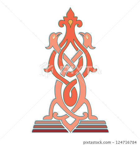 old world Vintage Russian ornament decorative isolated vector old world Vintage Russian ornament decorative isolated vector 124716784