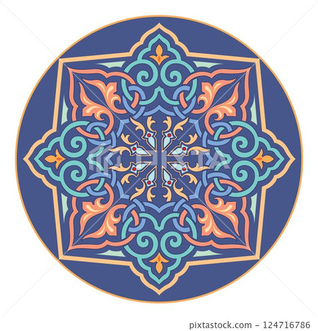 old world Vintage Russian ornament decorative isolated vector old world Vintage Russian ornament decorative isolated vector 124716786