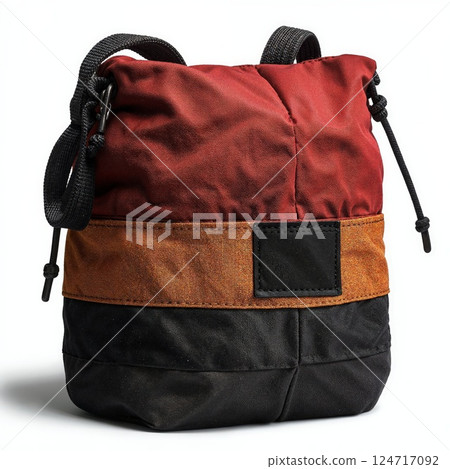 Stylish tri-color canvas bag with adjustable straps for casual outings and travel accessories Stylish tri-color canvas bag with adjustable straps for casual outings and travel accessories 124717092