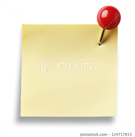 Yellow Paper Note - Stock Illustration [124717653] - PIXTA