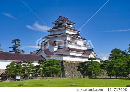 [福島縣] 夏日的鶴城 124717698