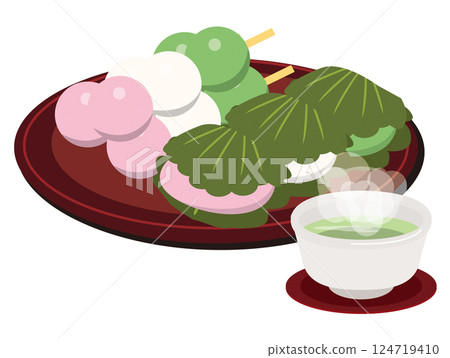 Japanese confectionery 124719410