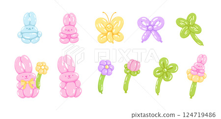 Spring set balloons Spring set balloons 124719486