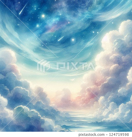 Blue sky background clear sky 124719598