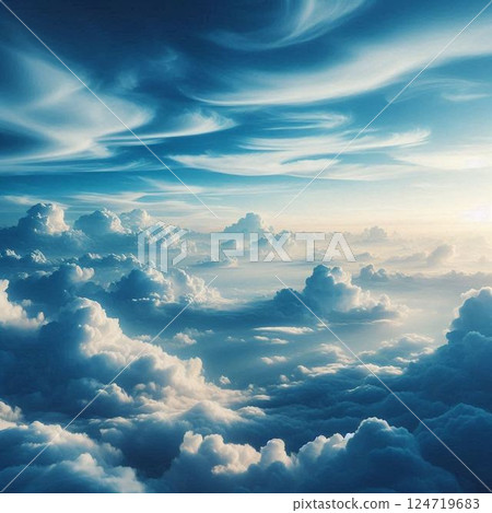 藍天天空背景 124719683