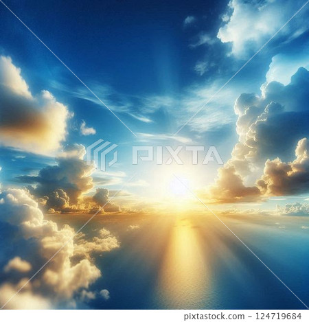 藍天天空背景 124719684