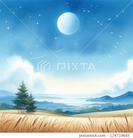 藍天天空背景 藍天天空背景 124719685