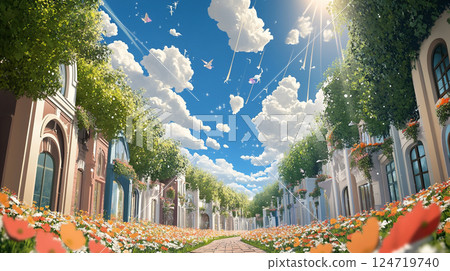 初夏自然風景 124719740