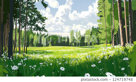 Early summer natural scenery 124719748