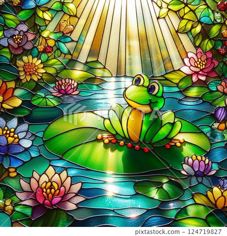 Frog excited about a bright future 124719827