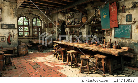 Medieval fantasy tavern Medieval fantasy tavern 124719838