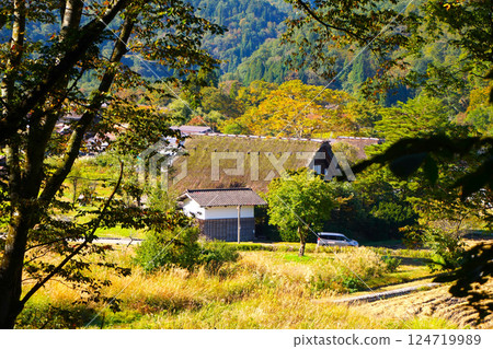 Ogimachi Gassho-style Village, World Heritage Site, Shirakawa-go, Thatched Roof 124719989