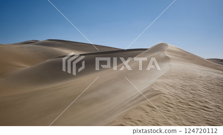 Sand dunes in desert Sand dunes in desert 124720112