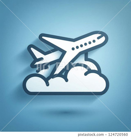 Airplane icon 124720560