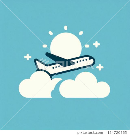 飛機圖標 124720565