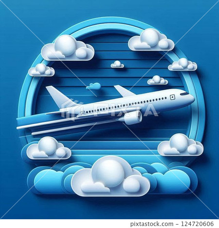 飛機圖標 124720606