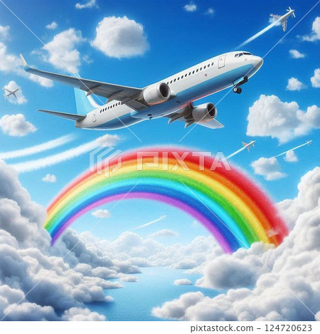 飛機圖標 124720623