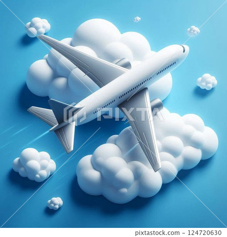 飛機圖標 124720630