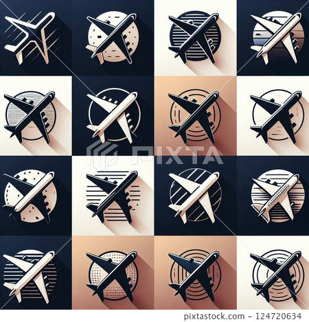 Airplane icon 124720634