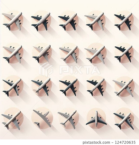Airplane icon 124720635