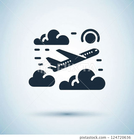 Airplane icon 124720636
