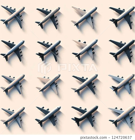 飛機圖標 124720637