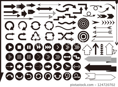 Arrow icon set Arrow icon set 124720702