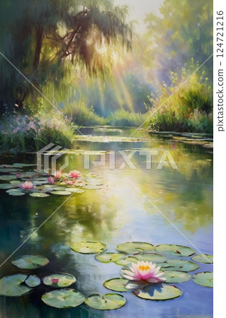 Water lily pond Water lily pond 124721216