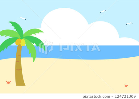 Illustration of ocean background Illustration of ocean background 124721309