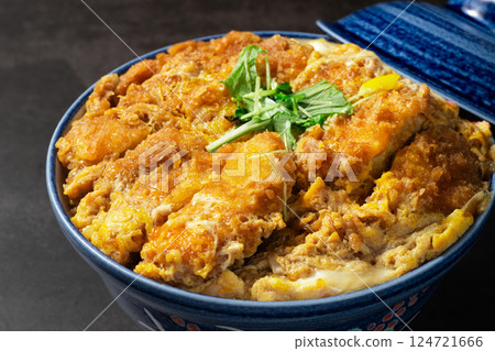 A hearty pork cutlet bowl A hearty pork cutlet bowl 124721666