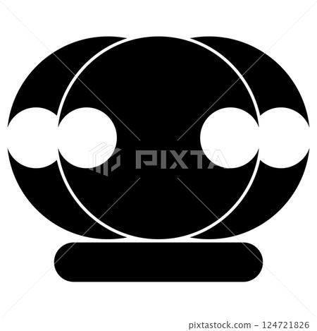 This is the family crest. It is called "three stacked weights and one character". 124721826