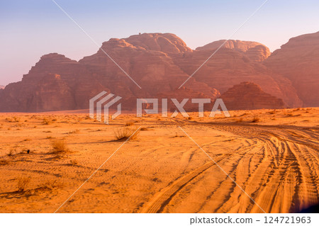Morning landscape Wadi Rum desert, Jordan 124721963