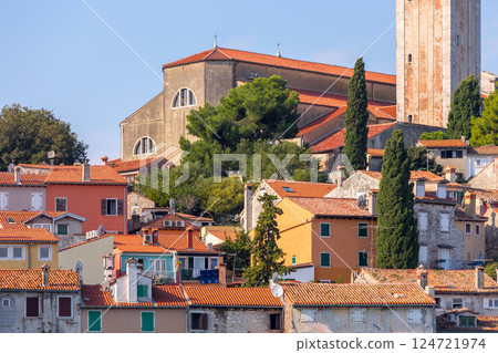 Rovinj, Croatia old town houses 124721974