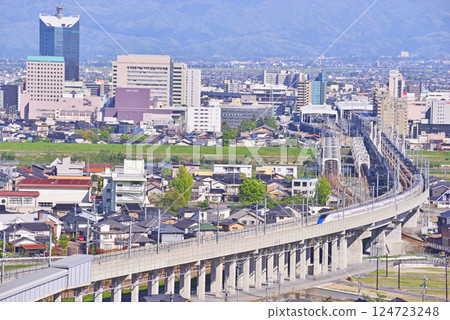 Hokuriku Shinkansen Toyama prefecture Toyama city 124723248