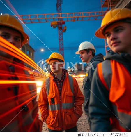 Men in work clothes Men in work clothes 124723381